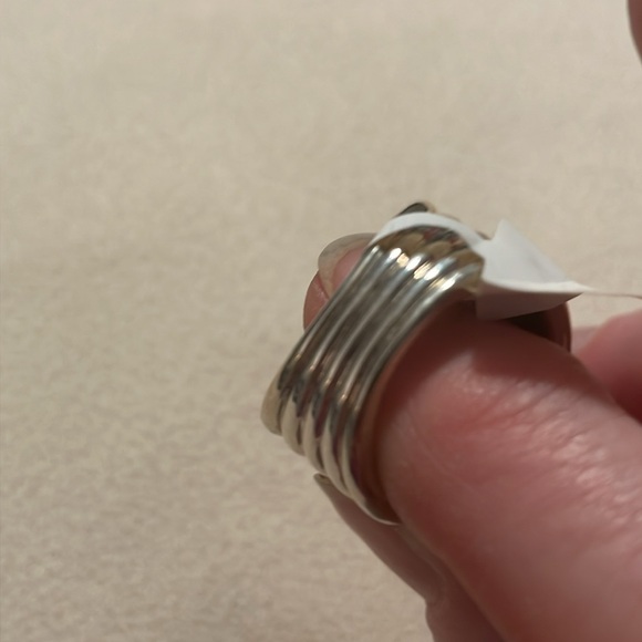 NWT ShopHQ Turquoise and Marcasite Silver Ring, Size 7 - Picture 5 of 7